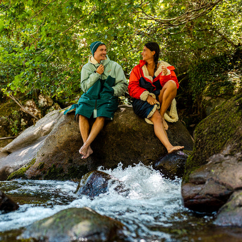 Eolus Weatherproof Changing Robe (Light Blue/Petrol)