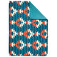 Estrela Aztec Fleece Blanket (Petrol) #contain