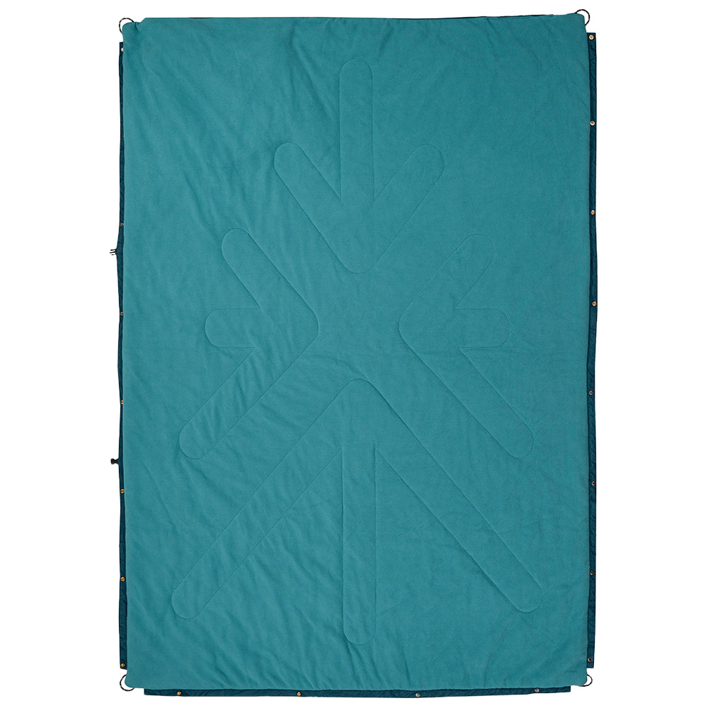 Estrela Aztec Fleece Blanket (Petrol) #contain