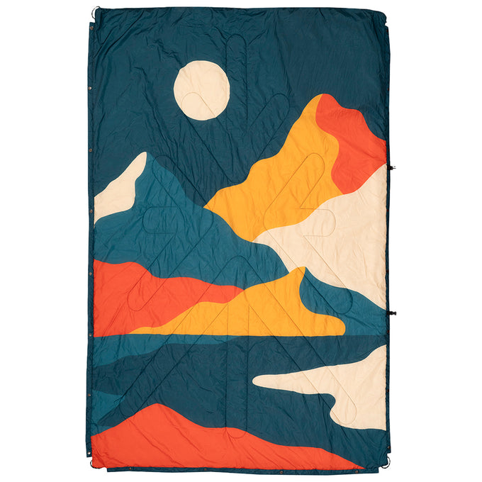 Estrela Landscape Sherpa Blanket (Petrol) #contain