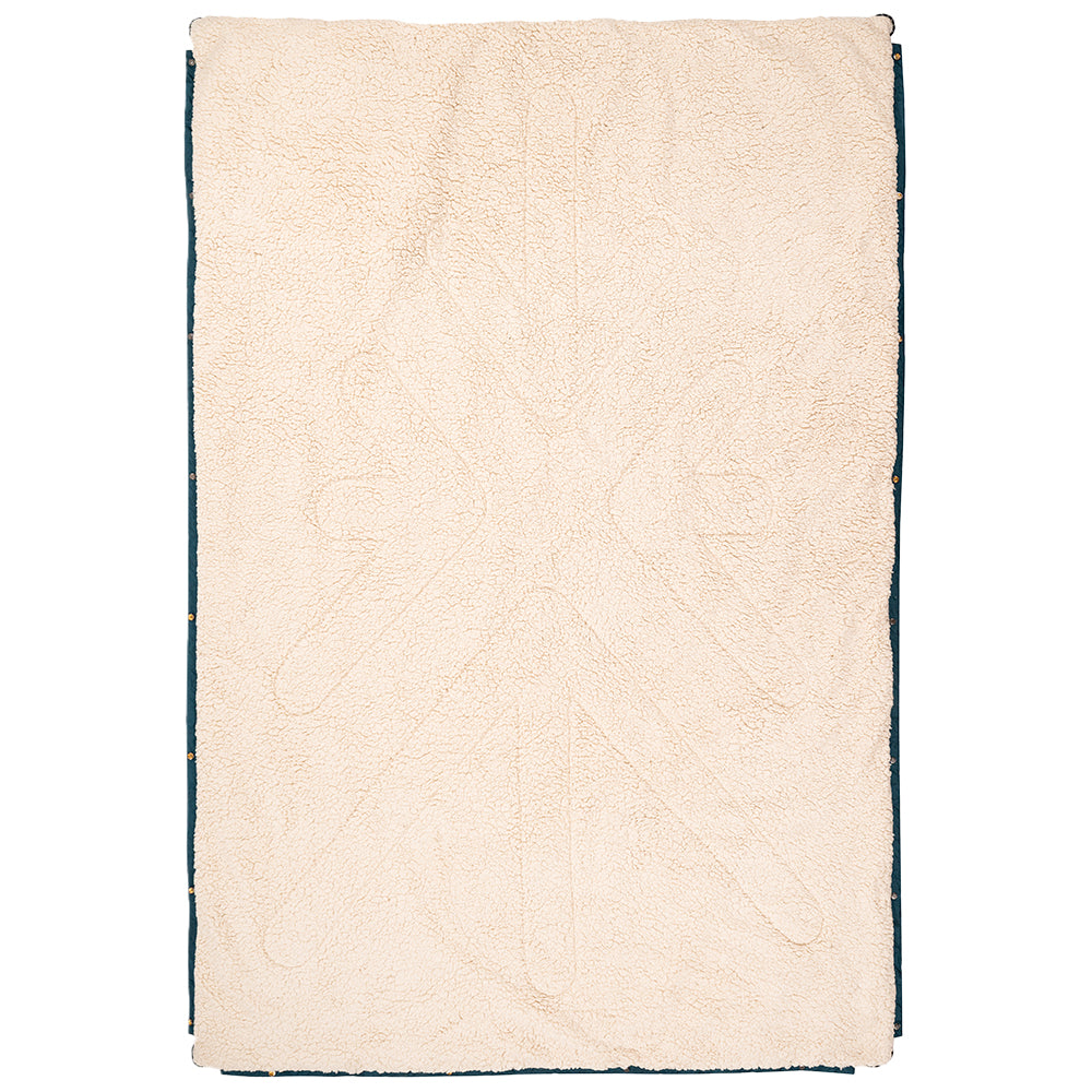 Estrela Landscape Sherpa Blanket (Petrol) #contain