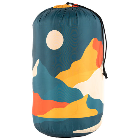 Estrela Landscape Sherpa Blanket (Petrol) #contain