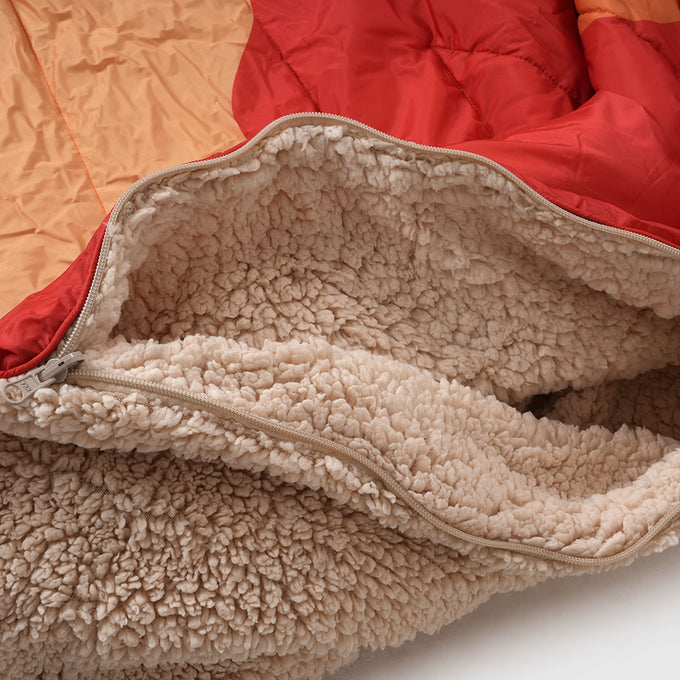 Estrela Landscape Sherpa Blanket (Pureed Pumpkin)