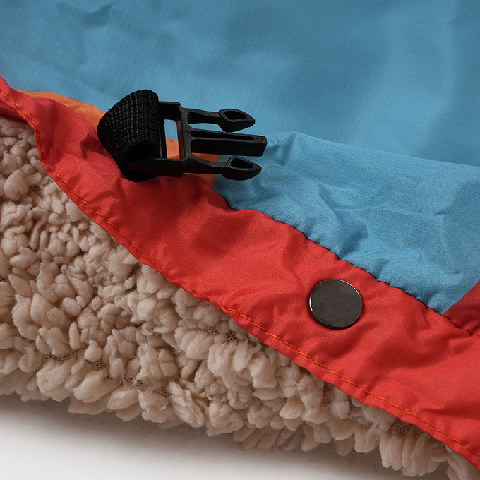 Estrela Landscape Sherpa Blanket (Pureed Pumpkin)
