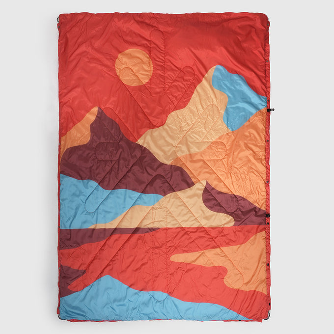 Estrela Landscape Sherpa Blanket (Pureed Pumpkin) #contain