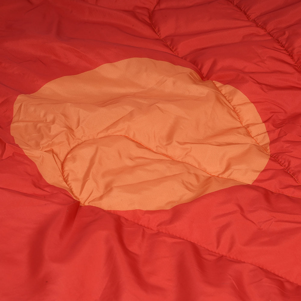 Estrela Landscape Sherpa Blanket (Pureed Pumpkin)
