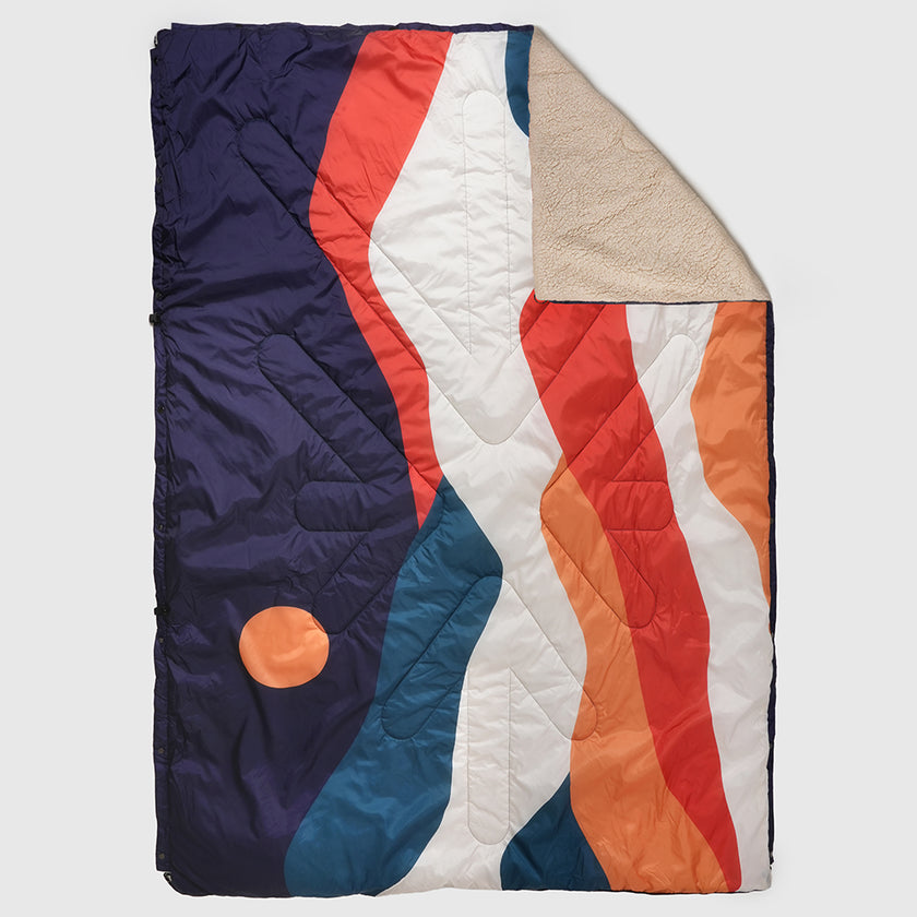 Estrela Vista Sherpa Blanket (Maritime Blue) #contain