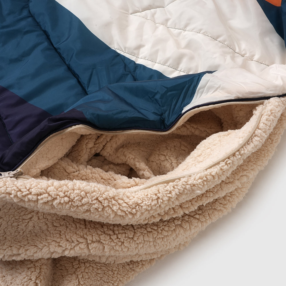 Estrela Vista Sherpa Blanket (Maritime Blue)