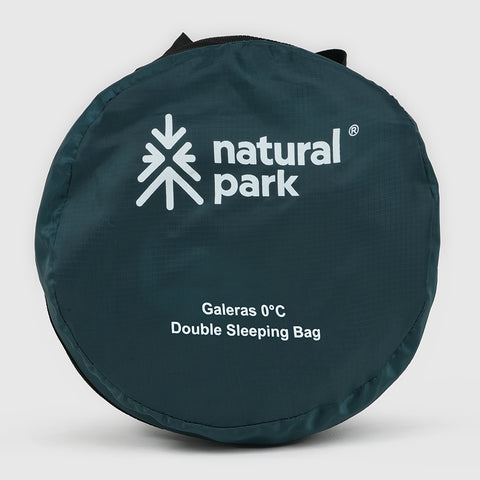 Galeras 0°C Double Sleeping Bag (Atlantic Deep/Antique White) #contain
