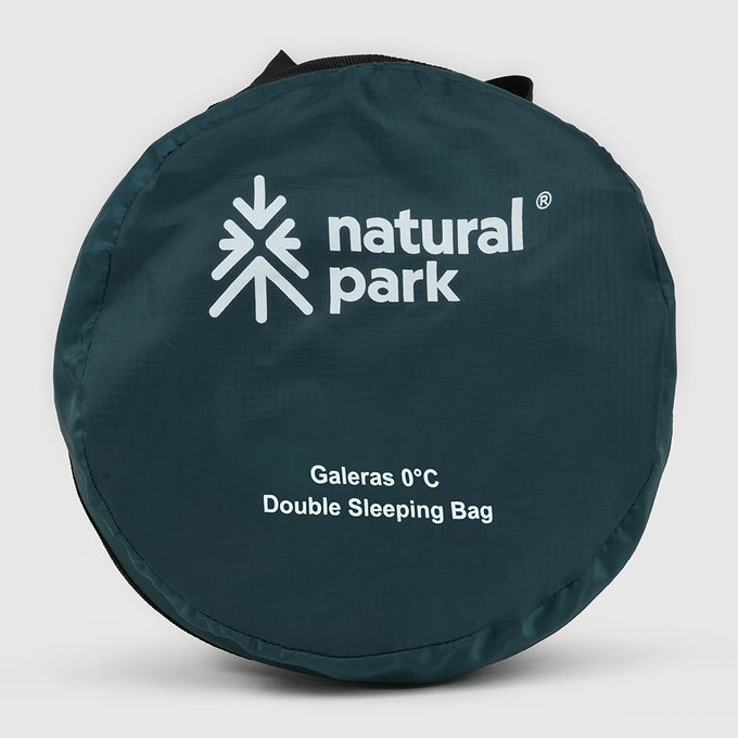 Galeras 0°C Double Sleeping Bag (Atlantic Deep/Antique White) #contain