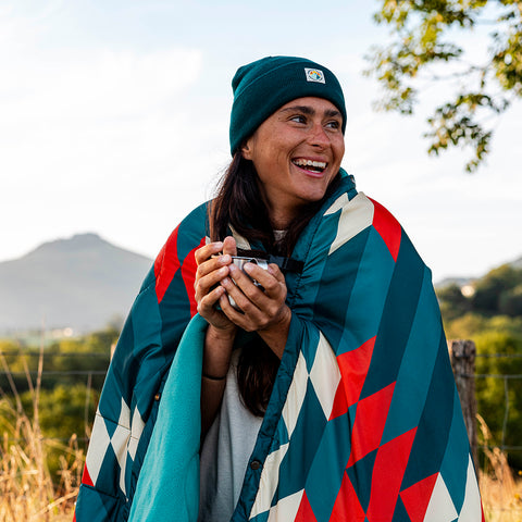 Galoppaz Double Rib Knit Beanie (Atlantic Deep)