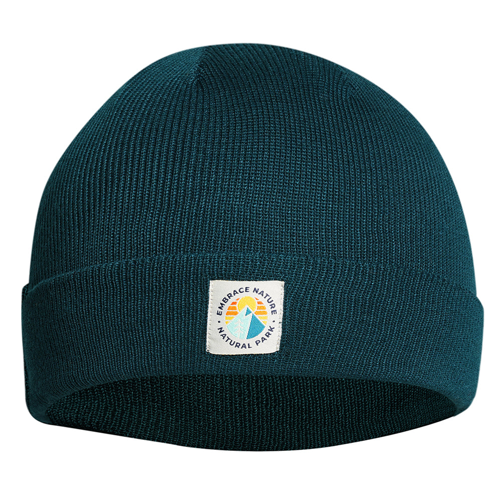 Galoppaz Double Rib Knit Beanie (Atlantic Deep) #contain
