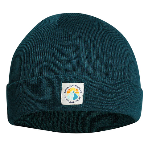 Galoppaz Double Rib Knit Beanie (Atlantic Deep) #contain