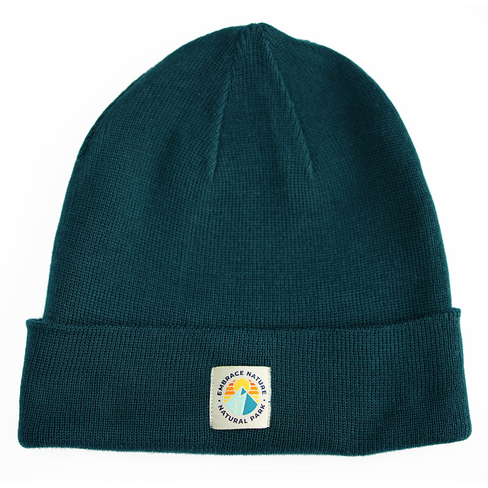 Galoppaz Double Rib Knit Beanie (Atlantic Deep) #contain
