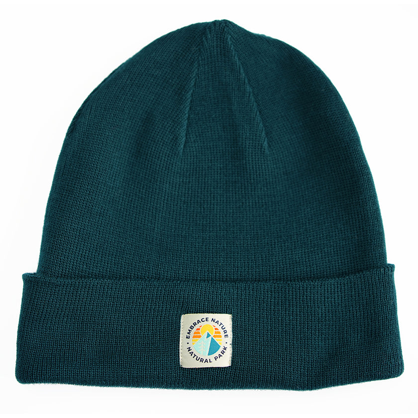 Galoppaz Double Rib Knit Beanie (Atlantic Deep) #contain