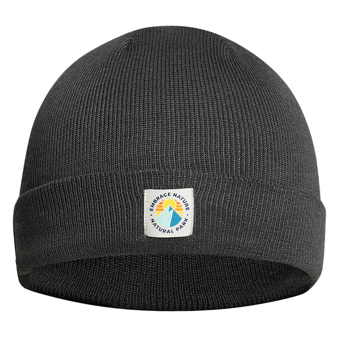 Galoppaz Double Rib Knit Beanie (Dark Shadow) #contain