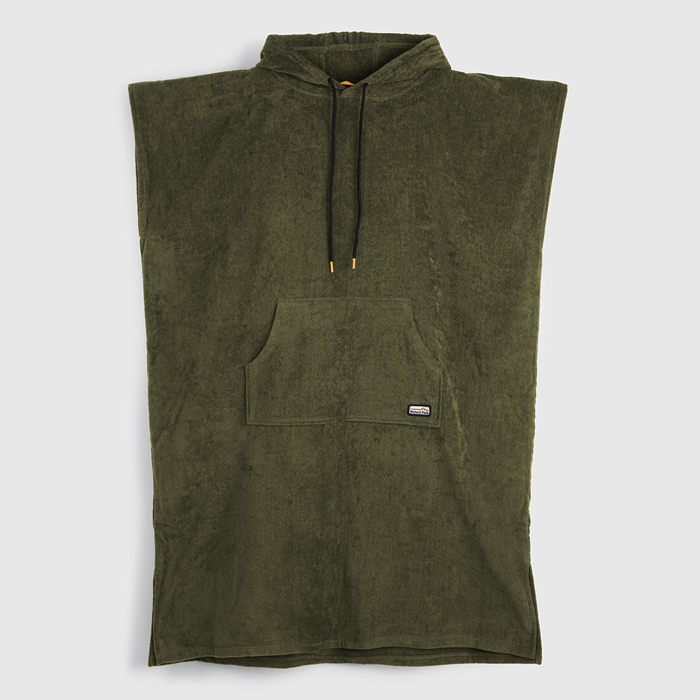 Gannett Organic Cotton Towel Robe (Dark Olive) #contain