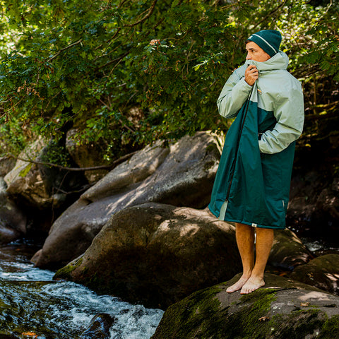 Gardoria Merino Blend Cable Rib Knit Beanie (Atlantic Deep/Slate) @100