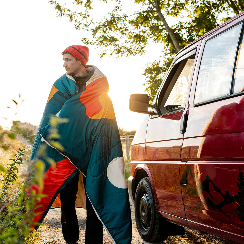 Gardoria Merino Blend Cable Rib Knit Beanie (Pureed Pumpkin/Maritime)