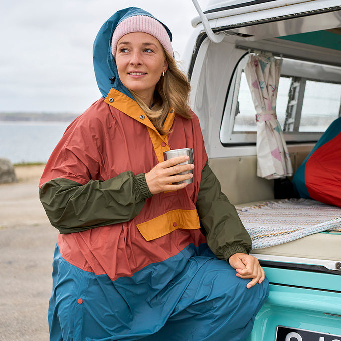 Harroway Waterproof Packable Poncho (Multi) §170cm