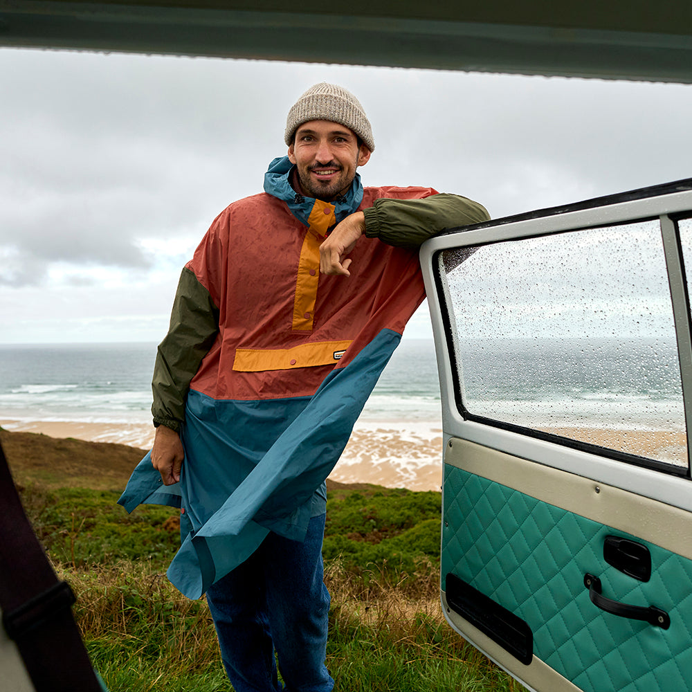 Harroway Waterproof Packable Poncho (Multi) ‡191cm