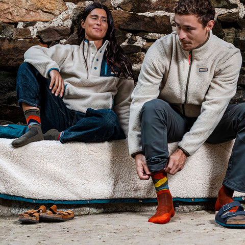 Unisex Merino Blend Hillscape Socks 3 Pack (Multi)