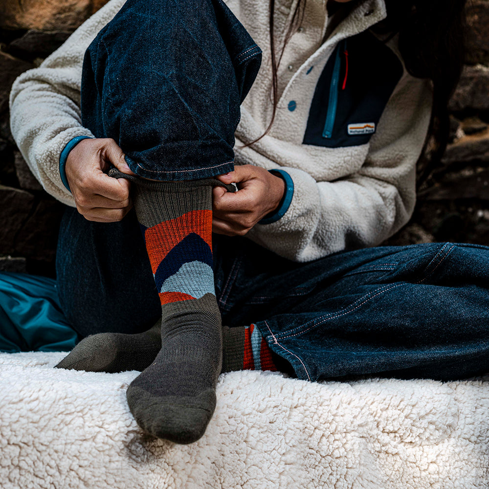 Unisex Merino Blend Hillscape Socks 3 Pack (Multi)