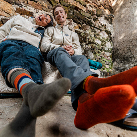 Unisex Merino Blend Hillscape Socks 3 Pack (Multi)