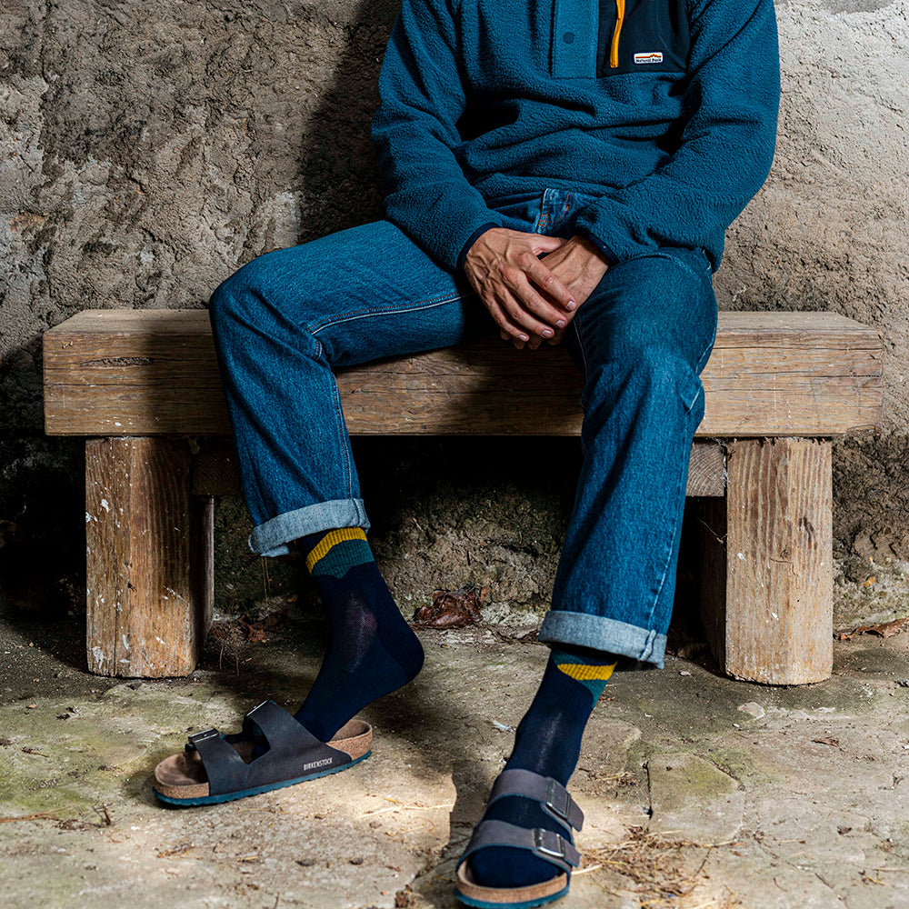 Unisex Merino Blend Hillscape Socks 3 Pack (Multi)