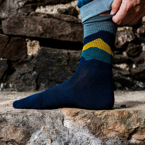 Unisex Merino Blend Hillscape Socks 3 Pack (Multi)