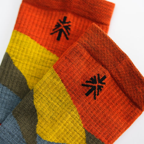Unisex Merino Blend Hillscape Socks 3 Pack (Multi)