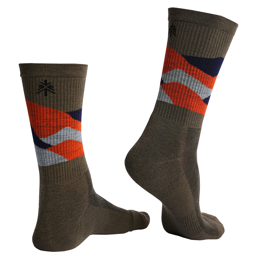 Unisex Merino Blend Hillscape Socks 3 Pack (Multi) #contain