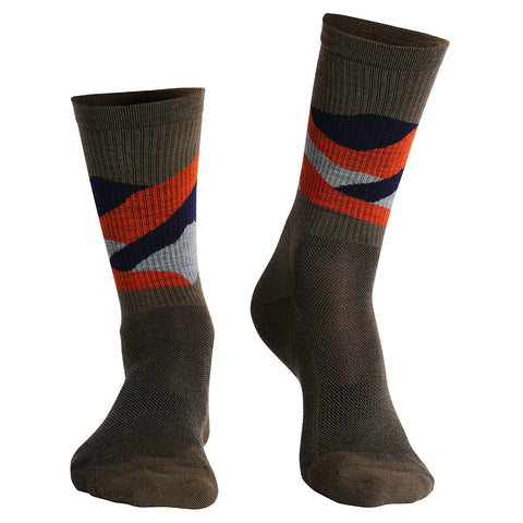 Unisex Merino Blend Hillscape Socks 3 Pack (Multi) #contain