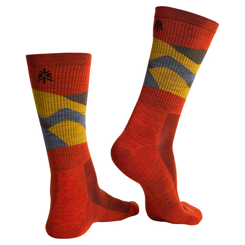 Unisex Merino Blend Hillscape Socks 3 Pack (Multi) #contain