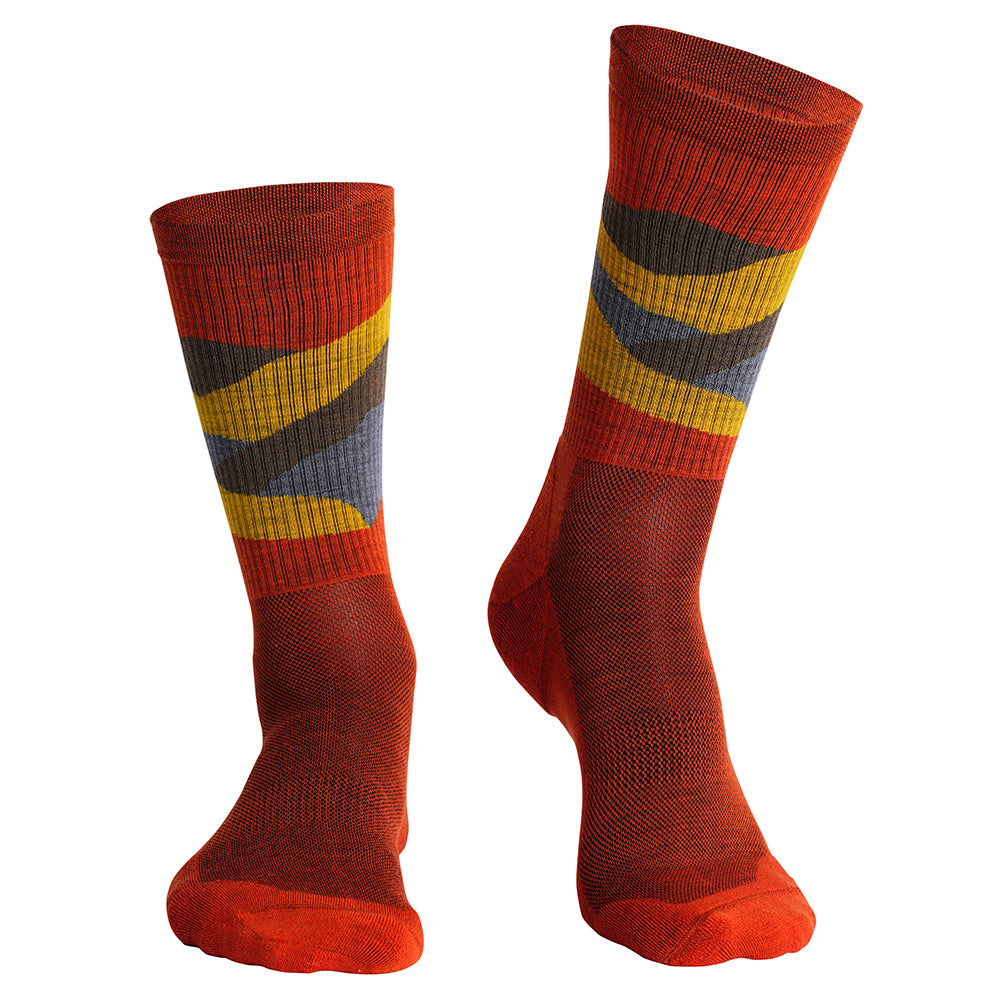 Unisex Merino Blend Hillscape Socks 3 Pack (Multi) #contain