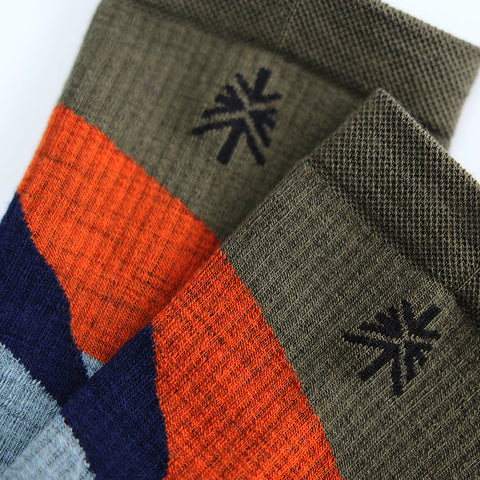 Unisex Merino Blend Hillscape Socks 3 Pack (Multi)