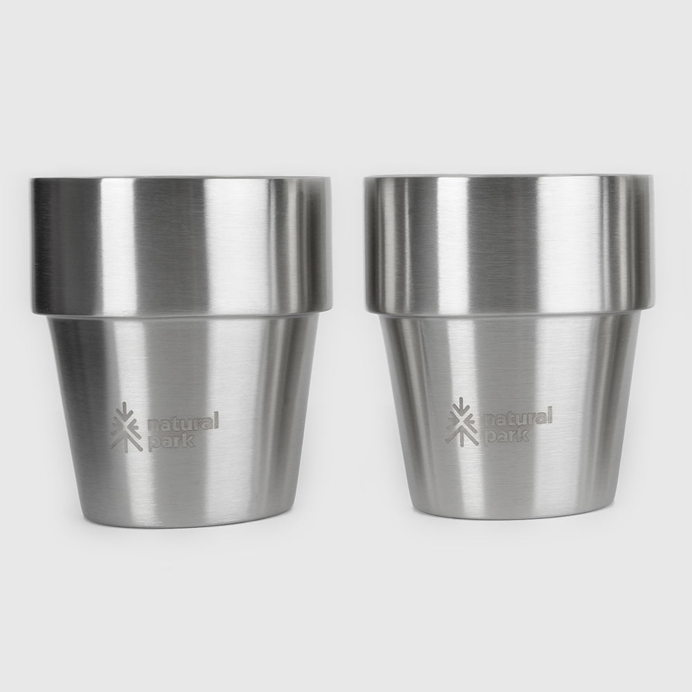 Hotaka Double Walled Stainless Steel Mugs 2 Pack (Stainless Steel) #contain