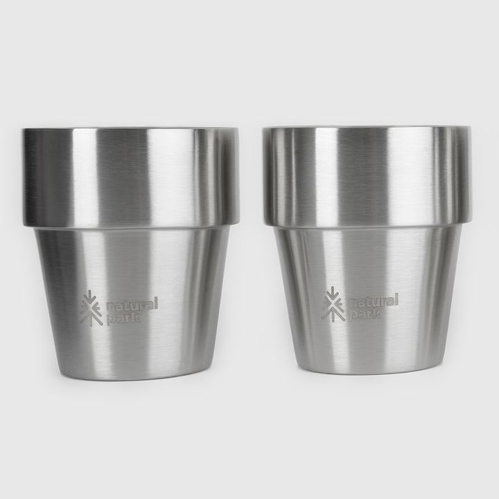 Hotaka Double Walled Stainless Steel Mugs 2 Pack (Stainless Steel) #contain