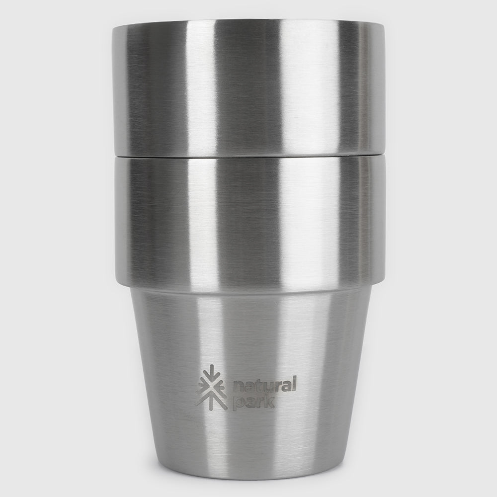 Hotaka Double Walled Stainless Steel Mugs 2 Pack (Stainless Steel) #contain