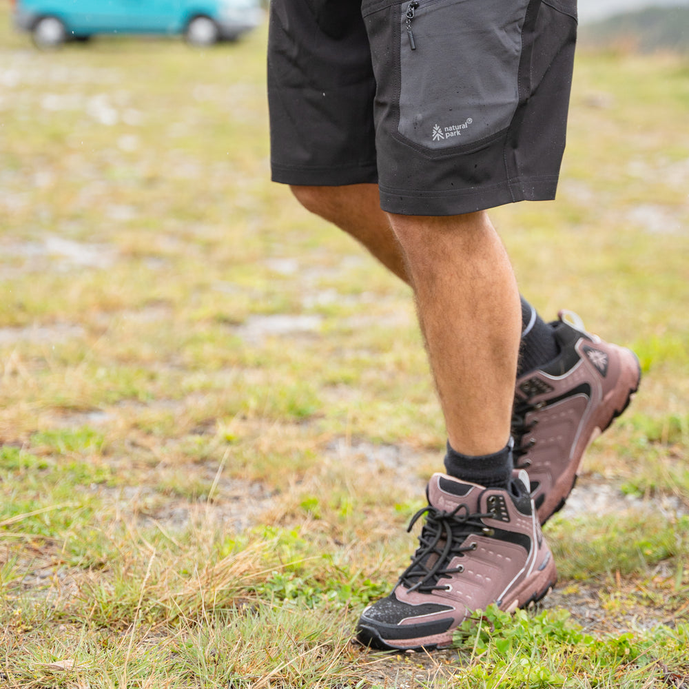 Mens Adamaoua Hiking Shoes (Dark Brown/Black) @100