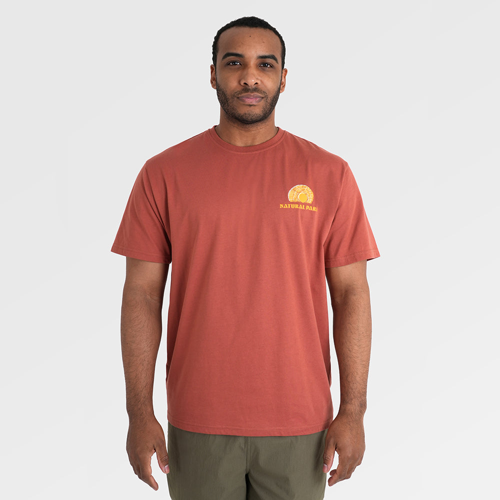 Mens Adventure Galatea Relaxed Tee (Etruscan Red) §M;183cm