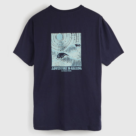 Mens Adventure Galatea Relaxed Tee (Maritime Blue) #contain