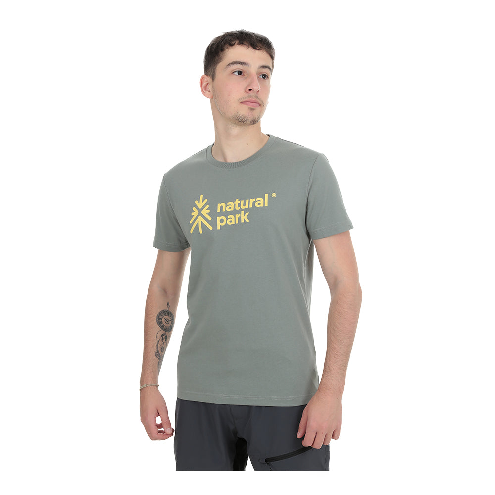 Mens Agou T-Shirt (Light Kaki) #contain