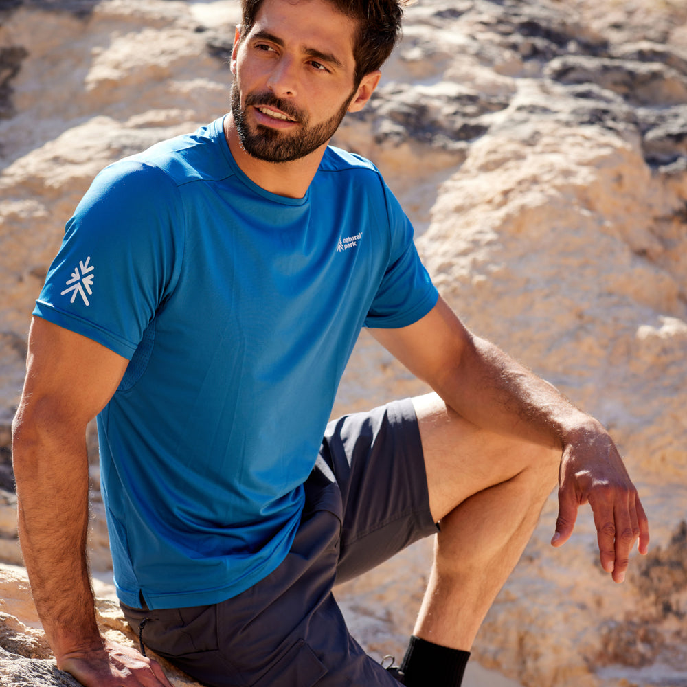 Mens Altai T-Shirt (Blue Petrol) @0