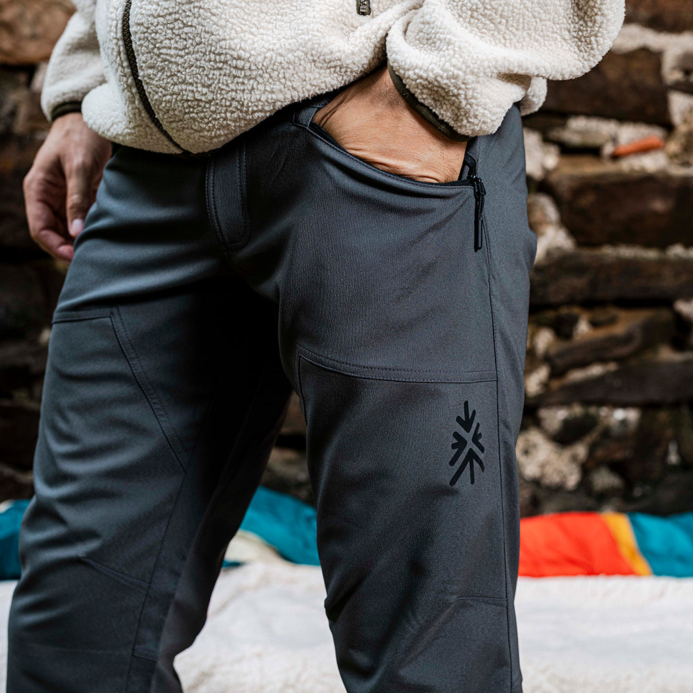 Mens Ambin Softshell Trousers (Dark Shadow) @0