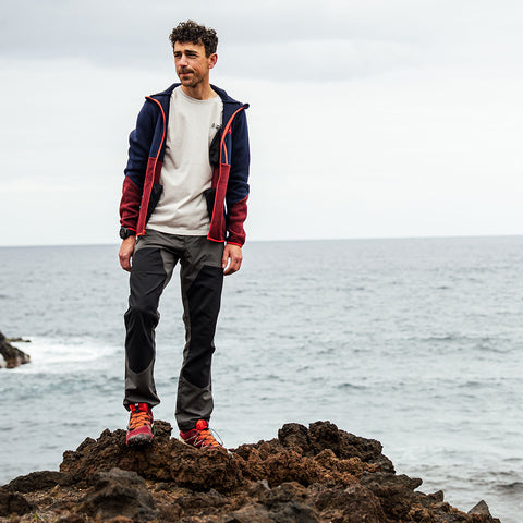 Mens Ambin Trousers (Dark Shadow/Black) @25