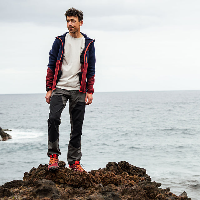 Mens Ambin Trousers (Dark Shadow/Black) @25