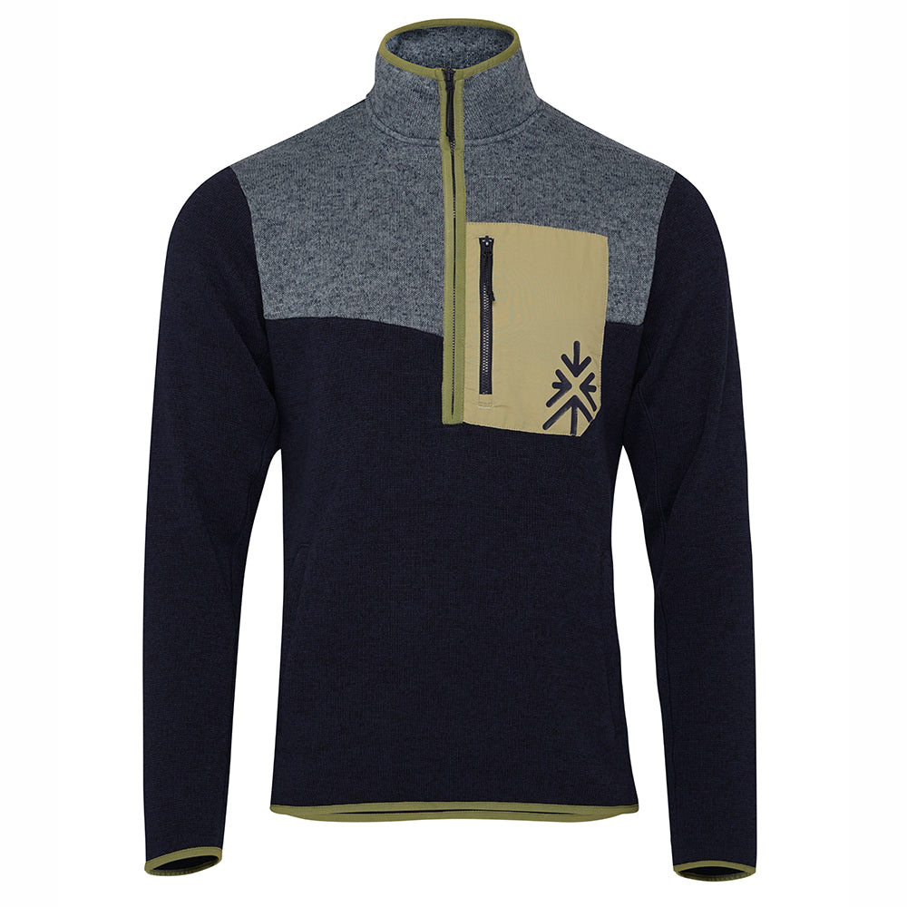 Mens Arcas Half Zip Knitted Fleece Pullover (Maritime Blue) #contain