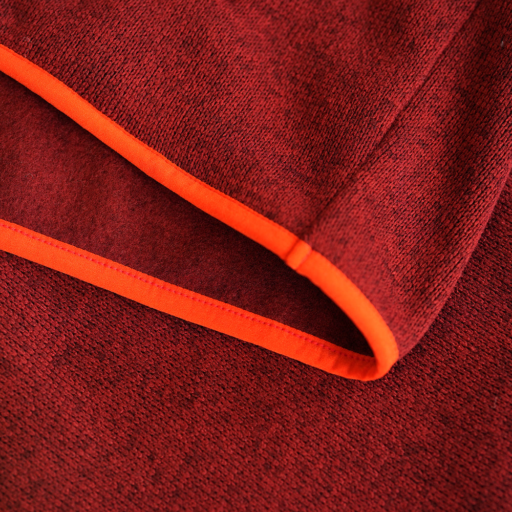 Mens Arcas Half Zip Knitted Fleece Pullover (Syrah)