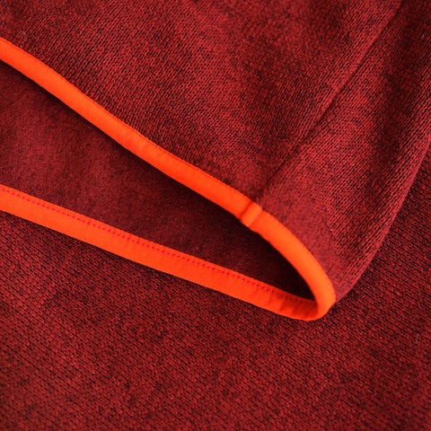 Mens Arcas Half Zip Knitted Fleece Pullover (Syrah)